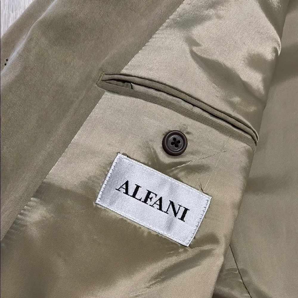 🔥BUNDLESALE Mens 44L Alfani Tan Sport Coat Jacket Tencel Lyocell